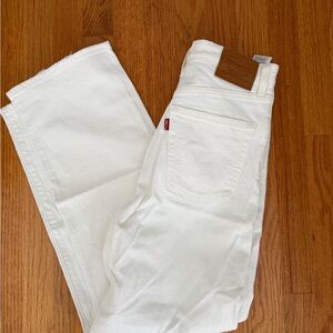 Levi's Ribcage Straight Jeans in White